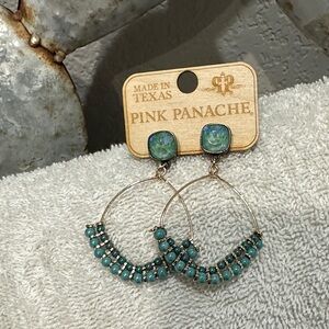 Pink Panache Turquoise Earrings